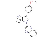 (3R*,3aR*,7aR*)-3-(4-methoxyphenyl)-1-quinoxalin-2-yloctahydro-4,7-ethanopyrrolo[3,2-b]pyridine