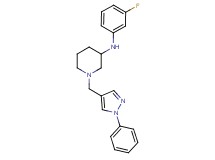 N-(3-fluorophenyl)-1-[(1-phenyl-1H-pyrazol-4-yl)methyl]-3-piperidinamine
