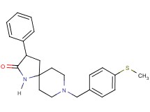 8-[4-(methylthio)benzyl]-3-phenyl-1,8-diazaspiro[4.5]decan-2-one