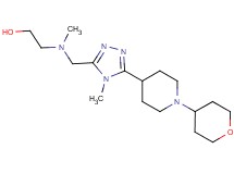 2-[methyl({4-methyl-5-[1-(tetrahydro-2H-pyran-4-yl)piperidin-4-yl]-4H-1,2,4-triazol-3-yl}methyl)amino]ethanol