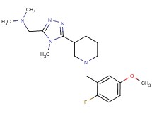 ({5-[1-(2-fluoro-5-methoxybenzyl)piperidin-3-yl]-4-methyl-4H-1,2,4-triazol-3-yl}methyl)dimethylamine