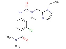2-chloro-4-({[[(1-ethyl-1H-imidazol-2-yl)methyl](methyl)amino]carbonyl}amino)-N,N-dimethylbenzamide