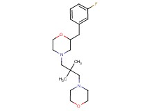 4-[2,2-dimethyl-3-(4-morpholinyl)propyl]-2-(3-fluorobenzyl)morpholine