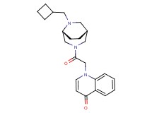 1-{2-[(1R*,5R*)-6-(cyclobutylmethyl)-3,6-diazabicyclo[3.2.2]non-3-yl]-2-oxoethyl}quinolin-4(1H)-one