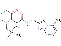 2-[1-(2,2-dimethylpropyl)-3-oxo-2-piperazinyl]-N-[(5-methylimidazo[1,2-a]pyridin-2-yl)methyl]acetamide