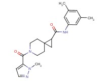 N-(3,5-dimethylphenyl)-6-[(1-methyl-1H-pyrazol-5-yl)carbonyl]-6-azaspiro[2.5]octane-1-carboxamide