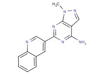 1-methyl-6-quinolin-3-yl-1H-pyrazolo[3,4-d]pyrimidin-4-amine