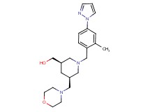 [(3R*,5S*)-1-[2-methyl-4-(1H-pyrazol-1-yl)benzyl]-5-(morpholin-4-ylmethyl)piperidin-3-yl]methanol