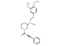 N-[2-(3,4-dimethoxyphenyl)ethyl]-N-methyl-1-(3-phenyl-2-propynoyl)-3-piperidinamine