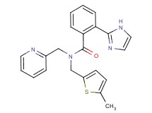 2-(1H-imidazol-2-yl)-N-[(5-methyl-2-thienyl)methyl]-N-(pyridin-2-ylmethyl)benzamide