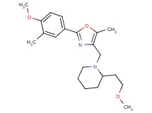 2-(2-methoxyethyl)-1-{[2-(4-methoxy-3-methylphenyl)-5-methyl-1,3-oxazol-4-yl]methyl}piperidine