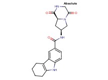 N-[(7S,8aS)-1,4-dioxooctahydropyrrolo[1,2-a]pyrazin-7-yl]-2,3,4,9-tetrahydro-1H-carbazole-6-carboxamide