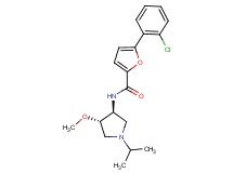 5-(2-chlorophenyl)-N-[(3S*,4S*)-1-isopropyl-4-methoxy-3-pyrrolidinyl]-2-furamide