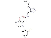 2-[1-(2-fluorobenzyl)-3-oxo-2-piperazinyl]-N-[(4-propyl-4H-1,2,4-triazol-3-yl)methyl]acetamide