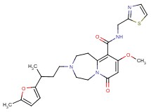 9-methoxy-3-[3-(5-methyl-2-furyl)butyl]-7-oxo-N-(1,3-thiazol-2-ylmethyl)-1,2,3,4,5,7-hexahydropyrido[1,2-d][1,4]diazepine-10-carboxamide