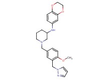 N-(2,3-dihydro-1,4-benzodioxin-6-yl)-1-[4-methoxy-3-(1H-pyrazol-1-ylmethyl)benzyl]-3-piperidinamine