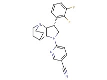 6-[(3R*,3aR*,7aR*)-3-(2,3-difluorophenyl)hexahydro-4,7-ethanopyrrolo[3,2-b]pyridin-1(2H)-yl]nicotinonitrile