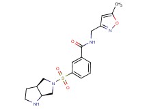 3-[(3aS*,6aS*)-hexahydropyrrolo[3,4-b]pyrrol-5(1H)-ylsulfonyl]-N-[(5-methylisoxazol-3-yl)methyl]benzamide