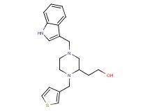 2-[4-(1H-indol-3-ylmethyl)-1-(3-thienylmethyl)-2-piperazinyl]ethanol