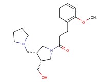 [(3R*,4R*)-1-[3-(2-methoxyphenyl)propanoyl]-4-(pyrrolidin-1-ylmethyl)pyrrolidin-3-yl]methanol