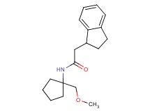 2-(2,3-dihydro-1H-inden-1-yl)-N-[1-(methoxymethyl)cyclopentyl]acetamide