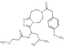 3-methoxy-N-(1-{7-[(4-methoxyphenyl)acetyl]-6,7,8,9-tetrahydro-5H-[1,2,4]triazolo[4,3-d][1,4]diazepin-3-yl}-3-methylbutyl)propanamide