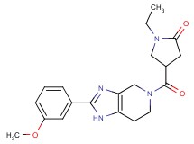 1-ethyl-4-{[2-(3-methoxyphenyl)-1,4,6,7-tetrahydro-5H-imidazo[4,5-c]pyridin-5-yl]carbonyl}pyrrolidin-2-one