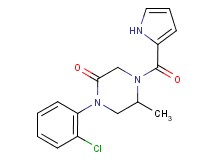1-(2-chlorophenyl)-5-methyl-4-(1H-pyrrol-2-ylcarbonyl)-2-piperazinone
