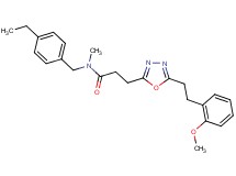 N-(4-ethylbenzyl)-3-{5-[2-(2-methoxyphenyl)ethyl]-1,3,4-oxadiazol-2-yl}-N-methylpropanamide