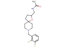N-{[8-(2,3-difluorobenzyl)-1-oxa-8-azaspiro[4.5]dec-2-yl]methyl}acetamide