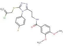 N-{2-[5-[(2-chloro-2-propen-1-yl)thio]-4-(4-fluorophenyl)-4H-1,2,4-triazol-3-yl]ethyl}-3,4-dimethoxybenzamide