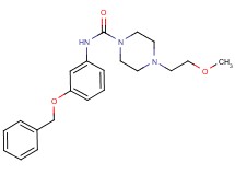 N-[3-(benzyloxy)phenyl]-4-(2-methoxyethyl)piperazine-1-carboxamide
