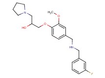 1-(4-{[(3-fluorobenzyl)amino]methyl}-2-methoxyphenoxy)-3-(1-pyrrolidinyl)-2-propanol