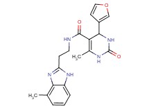 4-(3-furyl)-6-methyl-N-[2-(4-methyl-1H-benzimidazol-2-yl)ethyl]-2-oxo-1,2,3,4-tetrahydropyrimidine-5-carboxamide