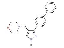 4-{[3-(4-biphenylyl)-1H-pyrazol-4-yl]methyl}morpholine