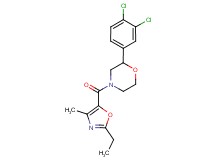 2-(3,4-dichlorophenyl)-4-[(2-ethyl-4-methyl-1,3-oxazol-5-yl)carbonyl]morpholine