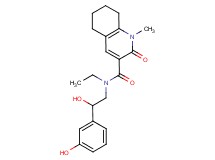N-ethyl-N-[2-hydroxy-2-(3-hydroxyphenyl)ethyl]-1-methyl-2-oxo-1,2,5,6,7,8-hexahydroquinoline-3-carboxamide