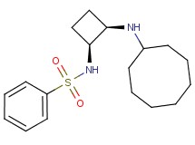 N-[(1S*,2R*)-2-(cyclooctylamino)cyclobutyl]benzenesulfonamide