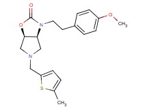 (3aS*,6aR*)-3-[2-(4-methoxyphenyl)ethyl]-5-[(5-methyl-2-thienyl)methyl]hexahydro-2H-pyrrolo[3,4-d][1,3]oxazol-2-one