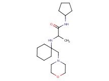 N-cyclopentyl-2-{[1-(morpholin-4-ylmethyl)cyclohexyl]amino}propanamide