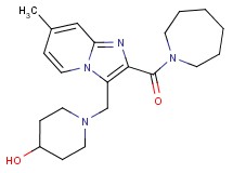 1-{[2-(azepan-1-ylcarbonyl)-7-methylimidazo[1,2-a]pyridin-3-yl]methyl}piperidin-4-ol