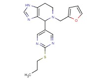 5-(2-furylmethyl)-4-[2-(propylthio)pyrimidin-5-yl]-4,5,6,7-tetrahydro-1H-imidazo[4,5-c]pyridine