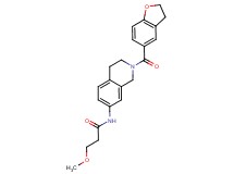 N-[2-(2,3-dihydro-1-benzofuran-5-ylcarbonyl)-1,2,3,4-tetrahydroisoquinolin-7-yl]-3-methoxypropanamide