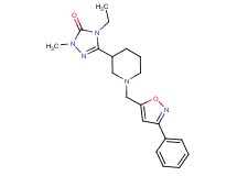 4-ethyl-2-methyl-5-{1-[(3-phenylisoxazol-5-yl)methyl]piperidin-3-yl}-2,4-dihydro-3H-1,2,4-triazol-3-one