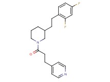 4-(3-{3-[2-(2,4-difluorophenyl)ethyl]-1-piperidinyl}-3-oxopropyl)pyridine
