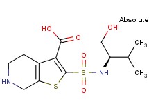 2-({[(1R)-1-(hydroxymethyl)-2-methylpropyl]amino}sulfonyl)-4,5,6,7-tetrahydrothieno[2,3-c]pyridine-3-carboxylic acid