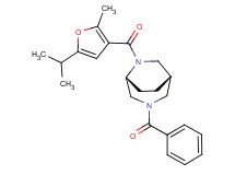 (1S*,5R*)-3-benzoyl-6-(5-isopropyl-2-methyl-3-furoyl)-3,6-diazabicyclo[3.2.2]nonane