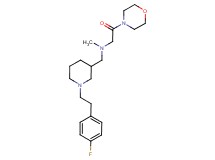 ({1-[2-(4-fluorophenyl)ethyl]piperidin-3-yl}methyl)methyl(2-morpholin-4-yl-2-oxoethyl)amine