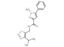 N-[(4-isopropyl-1,2,3-thiadiazol-5-yl)methyl]-1-methyl-5-phenyl-1H-pyrazole-3-carboxamide