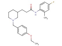 3-[1-(4-ethoxybenzyl)-3-piperidinyl]-N-(4-fluoro-2-methylphenyl)propanamide